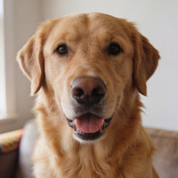 Photo réussie : le chien de face, à hauteur de ses yeux, net et en pleine lumière